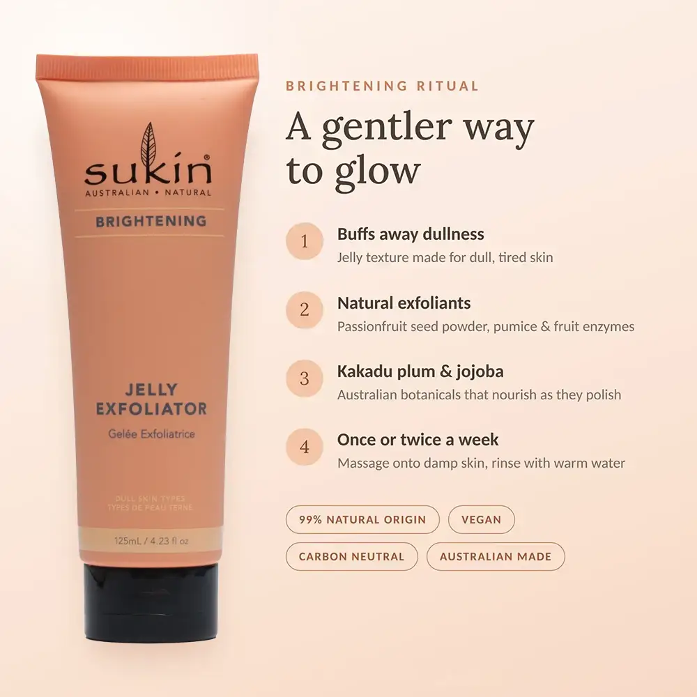 Jelly exfoliator for radiant skin